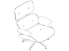 Um desenho de linha - Lounge Chair Eames–Clássica