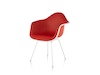 Uma foto - Cadeira com braços Eames Molded Fiberglass – Base de quatro pernas – Totalmente estofada