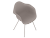 通用渲染图 - Eames模压玻璃纤维扶手椅–4腿底座–全软垫