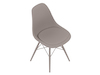 Una representación genérica - Silla de visita Eames de fibra de vidrio moldeada–Base de clavijas–Almohadilla del asiento tapizada