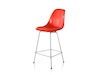 A photo - Eames Molded Fiberglass Stool–Bar Height–Upholstered Seat Pad