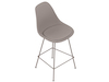 A generic rendering - Eames Molded Fiberglass Stool–Counter Height–Upholstered Seat Pad