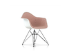 A photo - Eames Moulded Plastic Armchair–Wire Base–Fully Upholstered