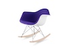 A photo - Eames Molded Plastic Rocking Chair–Fully Upholstered