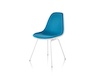 A photo - Eames Moulded Plastic Side Chair–4-Leg Base–Fully Upholstered