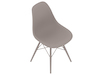 通用渲染图 - Eames模压塑壳单椅–木质底座–全软垫