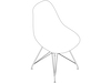 A line drawing - Eames Molded Plastic Side Chair–Wire Base–Nonupholstered