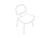 A line drawing - Eames Molded Plastic Dining Chair–Fully Upholstered