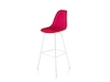 A photo - Eames Molded Plastic Stool–Bar Height–Fully Upholstered