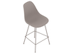 A generic rendering - Eames Molded Plastic Stool–Counter Height–Fully Upholstered
