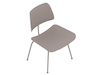 Uma renderização genérica - Cadeira de jantar Eames Molded Plywood–Base de metal–Não estofada