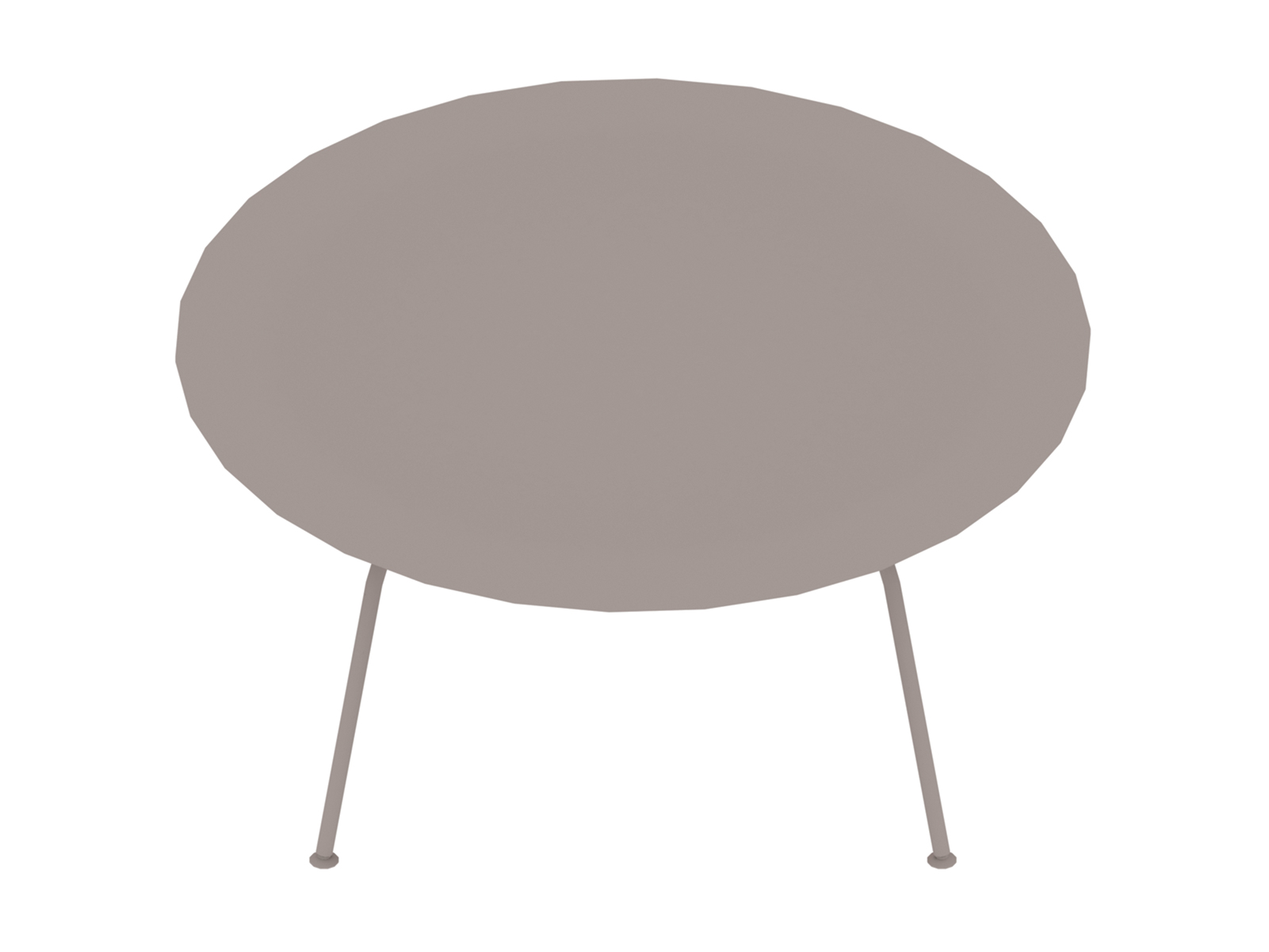 通用渲染图 - Eames模压胶合板咖啡桌–金属底座