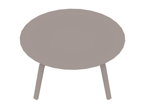 通用渲染图 - Eames模压胶合板咖啡桌–实木底座