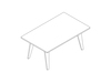 A line drawing - Eames Rectangular Coffee Table