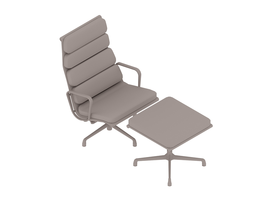 通用渲染图 - Eames Soft Pad软垫躺椅