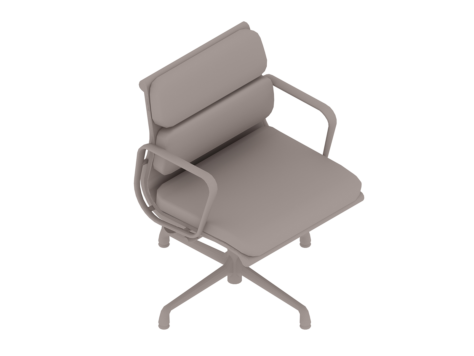 通用渲染图 - Eames Soft Pad软垫单椅–带扶手