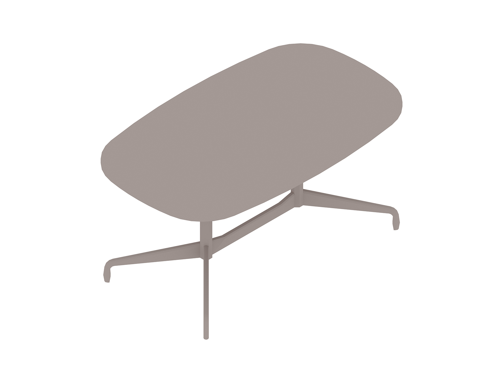 Uma renderização genérica - Mesa Eames–Oval–Base Segmentada