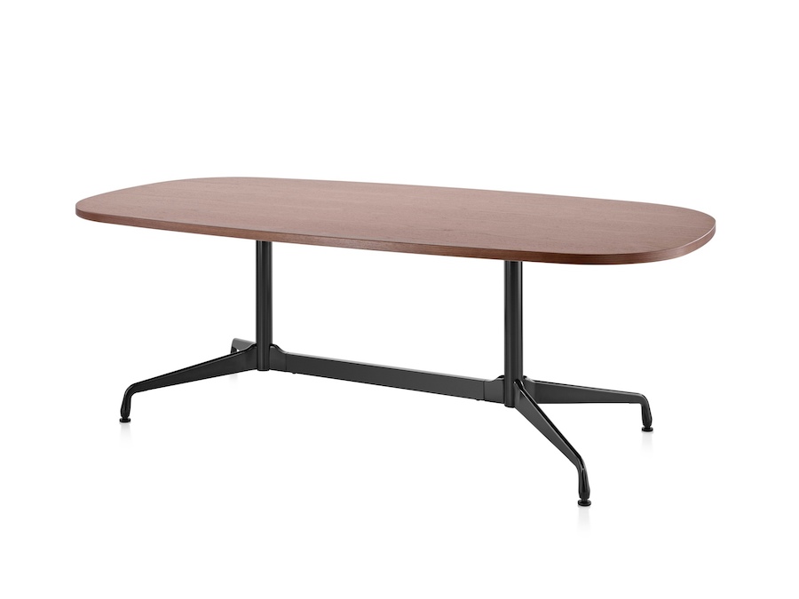 A photo - Eames Table–Oval–Segmented Base