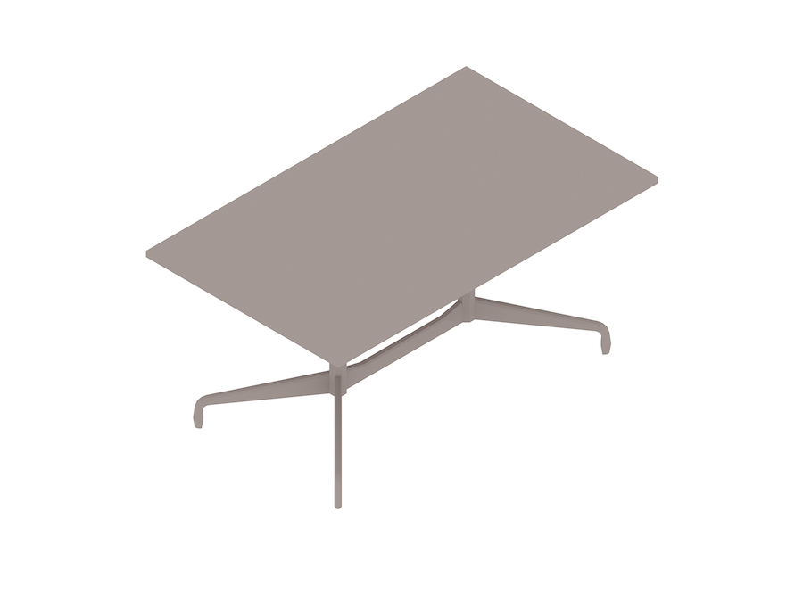Una representación genérica - Mesa Eames rectangular con base segmentada