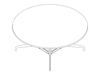 A line drawing - Eames Table–Round–Segmented Base