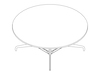 A line drawing - Eames Table–Round–Segmented Base