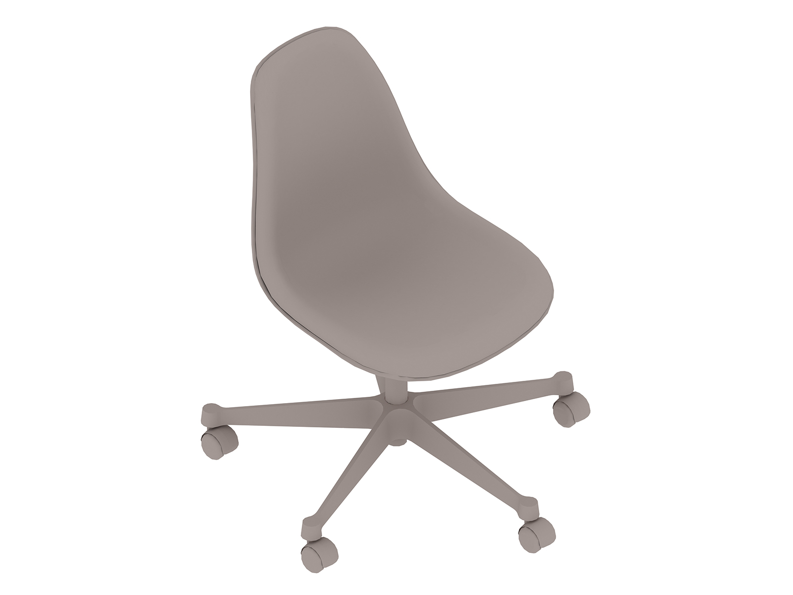 Uma renderização genérica - Cadeira de escritório Eames–Sem braços–estofada