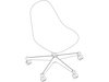 A line drawing - Eames Task Chair–Armless–Nonupholstered