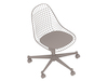 A generic rendering - Eames Task Chair–Armless–Upholstered Seat–Wire Shell