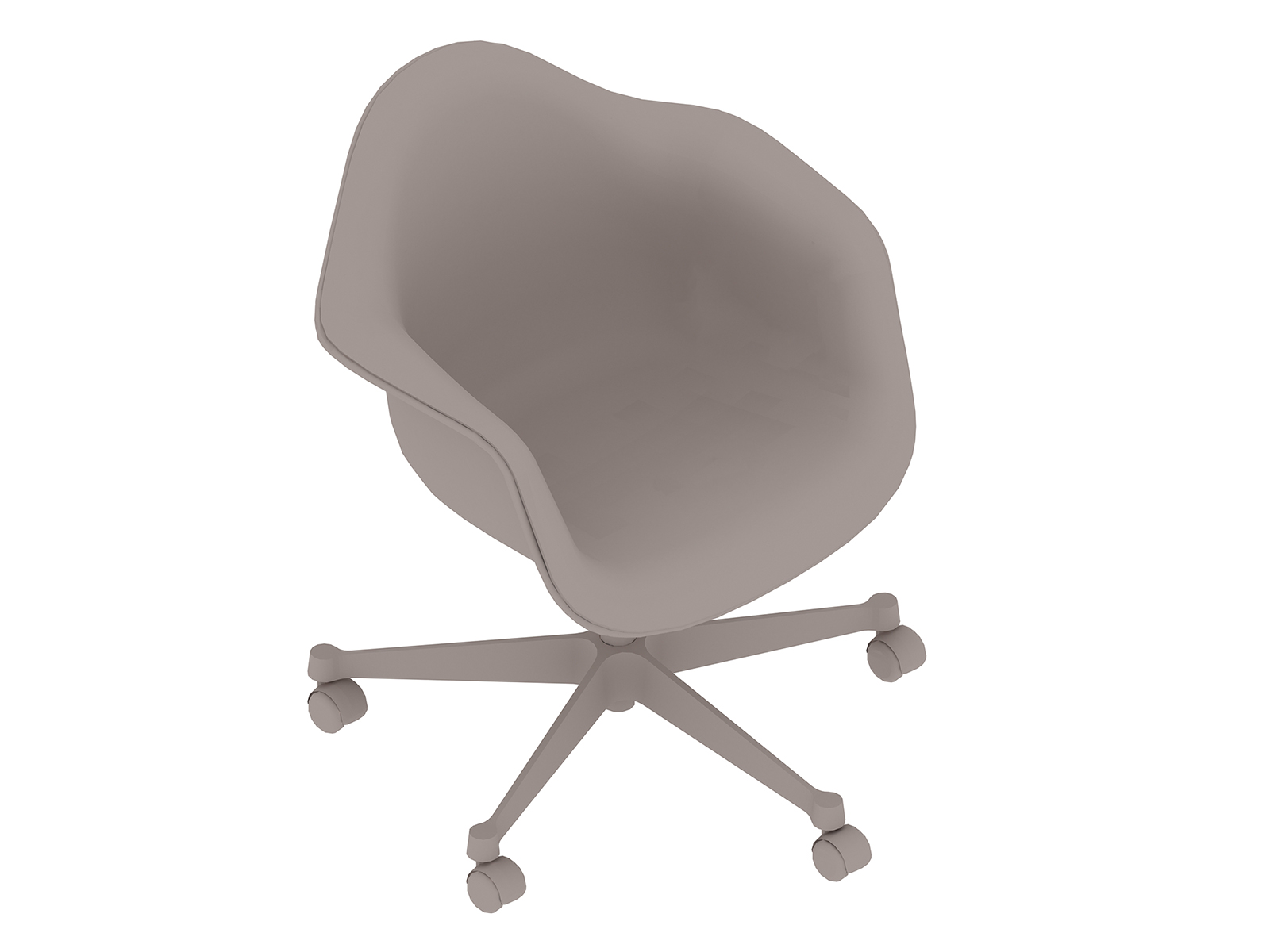 Uma renderização genérica - Cadeira de escritório Eames–Com braços–estofada