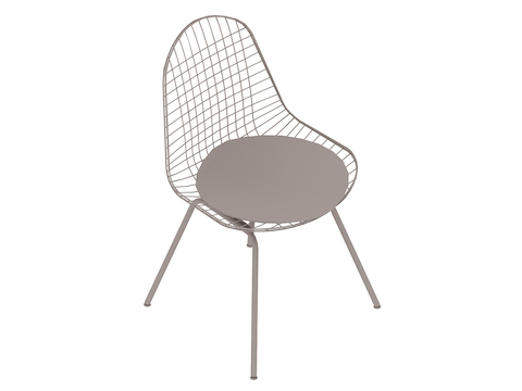 通用渲染图 - Eames钢丝座椅–4腿底座–带软垫的座垫
