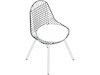 A line drawing - Eames Wire Chair–4-Leg Base–Upholstered Seat