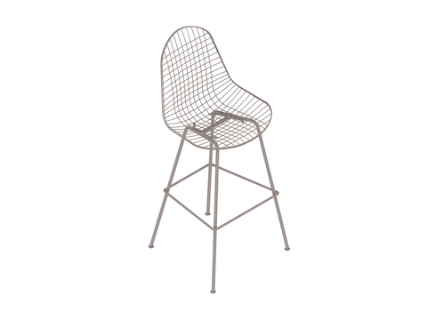 通用渲染图 - Eames钢丝凳子–吧台高度–无软垫