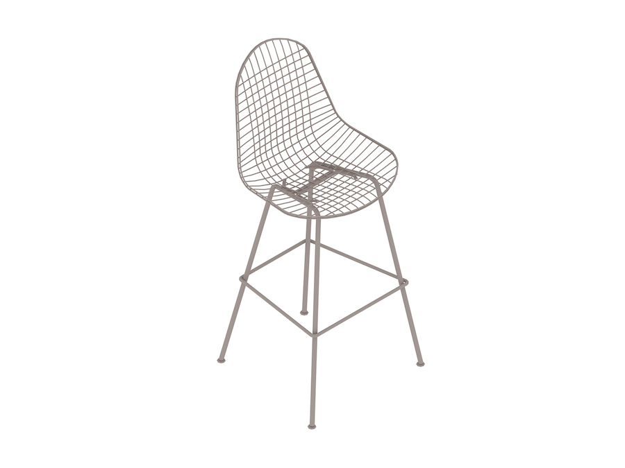 A generic rendering - Eames Wire Stool–Bar Height–Nonupholstered