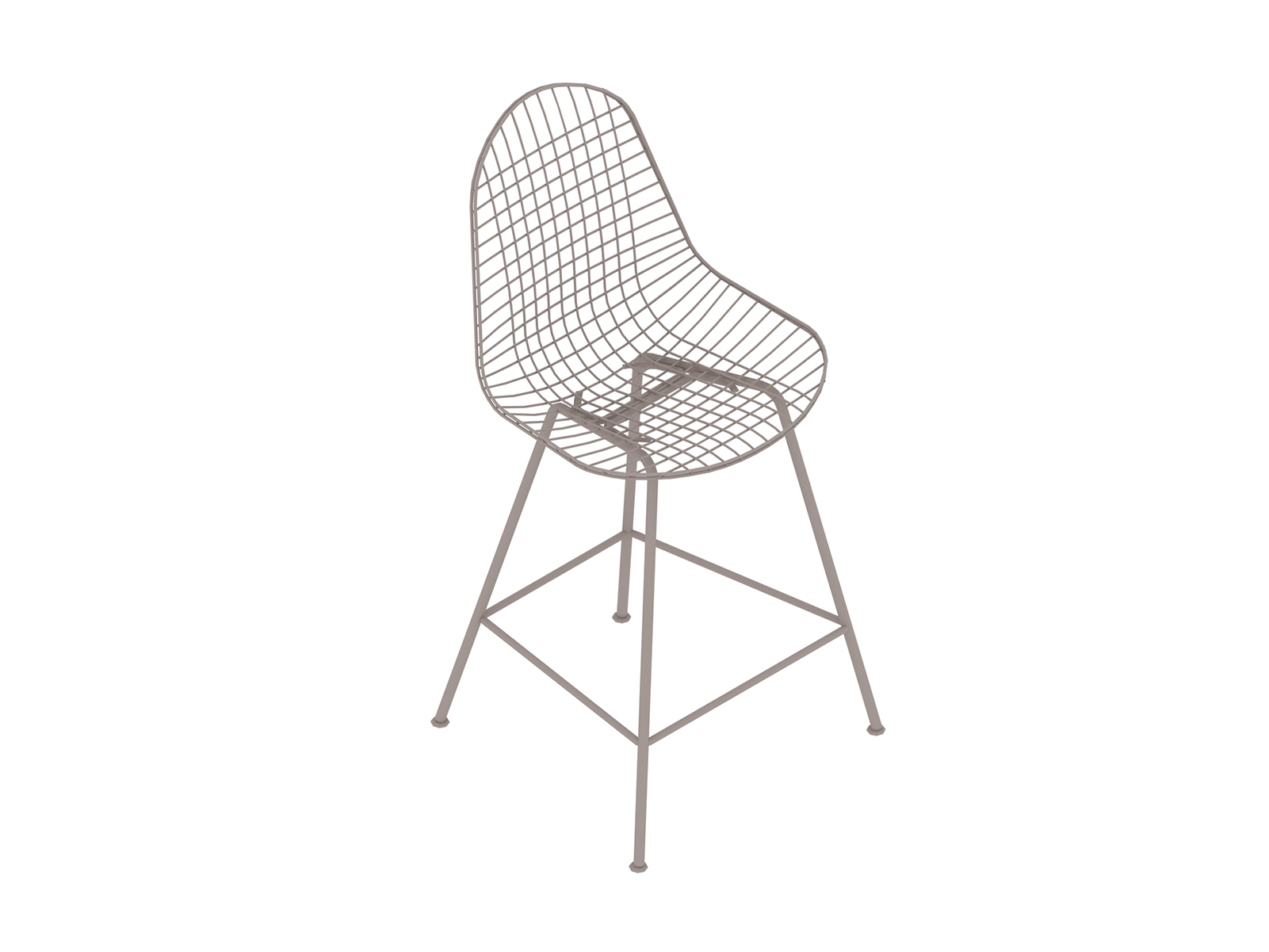 A generic rendering - Eames Wire Stool Outdoor–Counter Height
