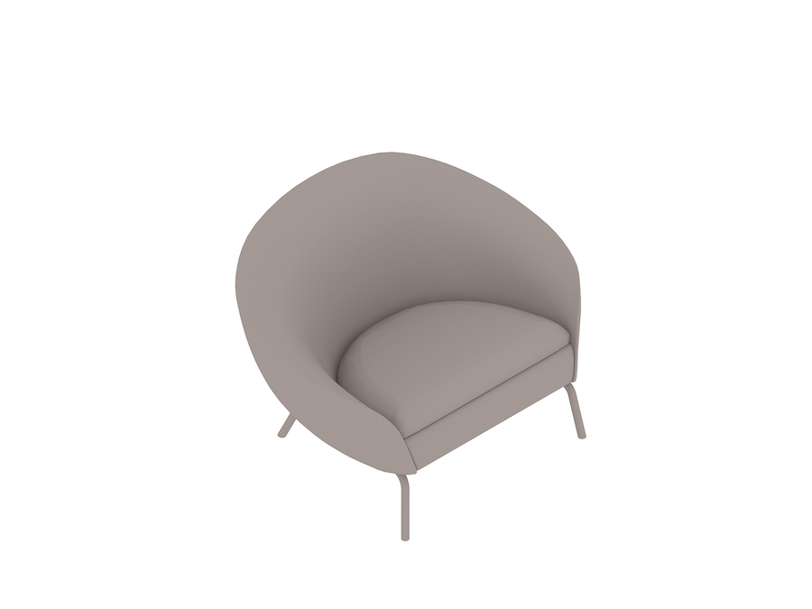 Un rendering generico - Poltrona lounge Ever