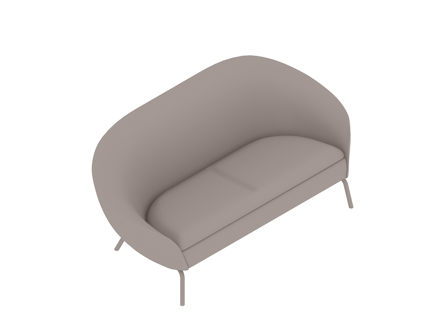 Uma renderização genérica - Sofá Ever – 2 assentos