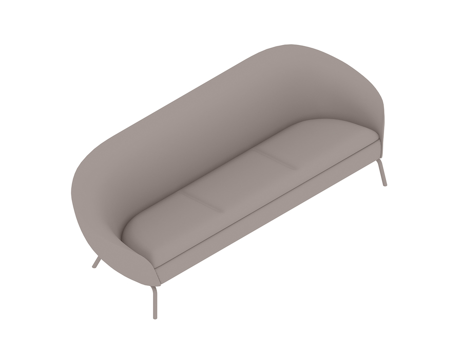 Uma renderização genérica - Sofá Ever – 3 assentos