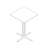 A line drawing - Everywhere Standing Height Table–Square