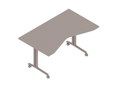 A generic rendering - Everywhere Table–Concave Rectangular–C Leg