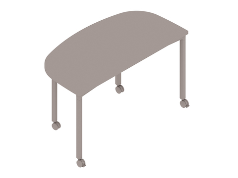 A generic rendering - Everywhere Table–D-Shape