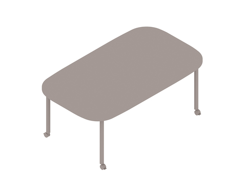 study table revit A generic rendering - Everywhere Table–Oval–Post Leg