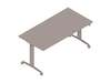 A generic rendering - Everywhere Table–Rectangular–T Leg With Height Adjustment