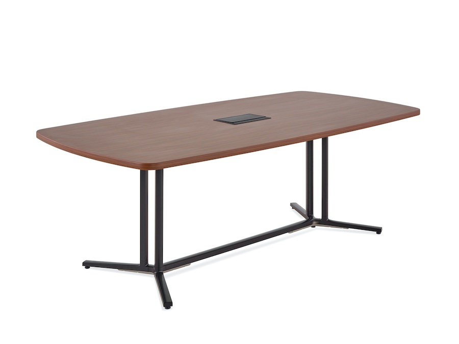 A photo - Everywhere Table–Soft Rectangular–Double 3-Column Base Spanner