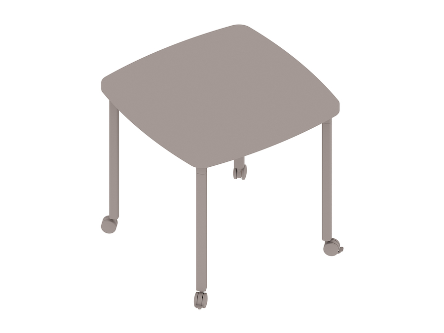 A generic rendering - Everywhere Table–Soft Square–Post Leg