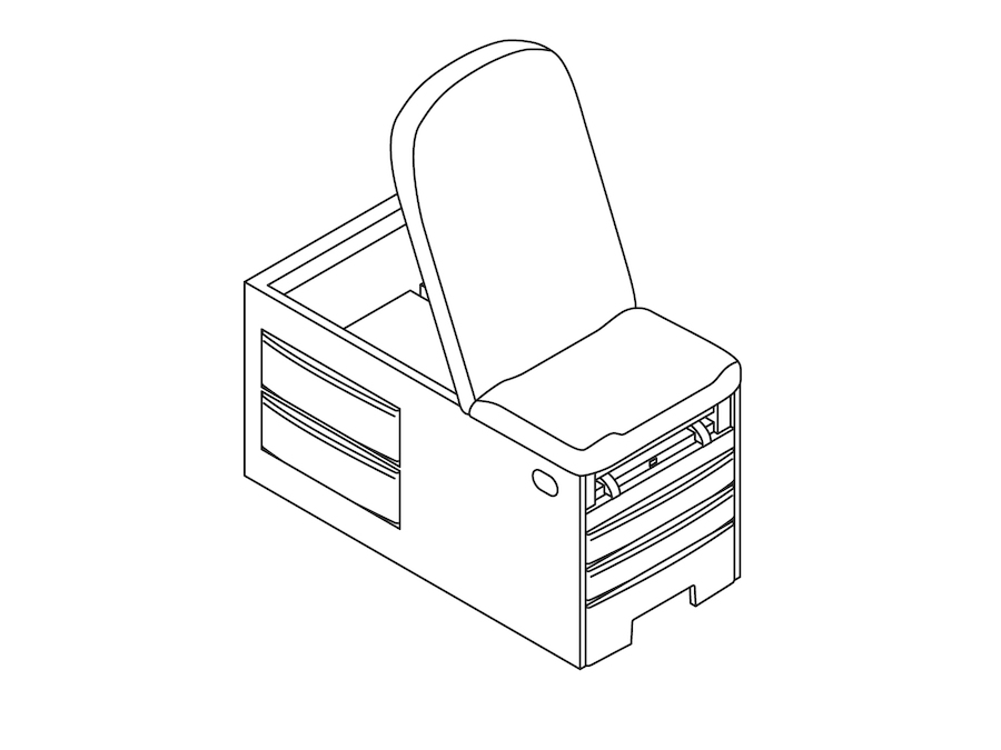 A line drawing - Access Exam Table