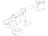 A line drawing - Flo Plus Monitor Arm–Dual