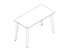 A line drawing - Fold Bar Height Table
