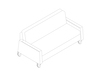 A line drawing - Gemma Flop Sofa