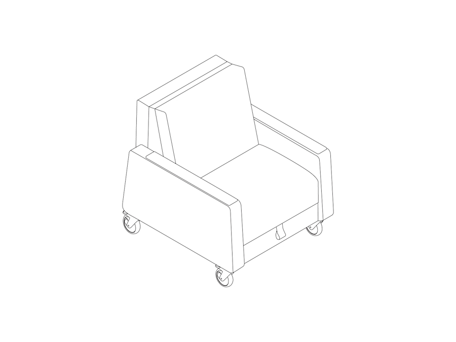 A line drawing - Gemma Sleep Chair