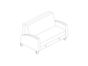 A line drawing - Gemma Sleep Settee
